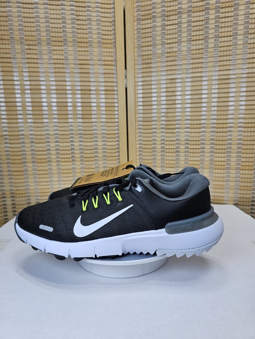 Nike Free Golf NN Men’s 6 Black Volt Spikeless Golf Shoes FN0332-001 New Tags